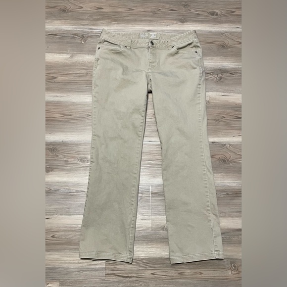Mountain hardwear jeans women’s size 12/32 khaki denim straight - Picture 1 of 8